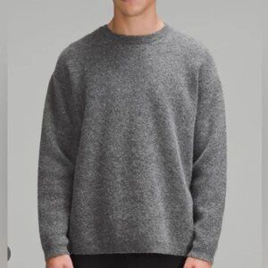 Lululemon Men’s Alpaca Wool Blend Crewneck Sweater Gray, Large